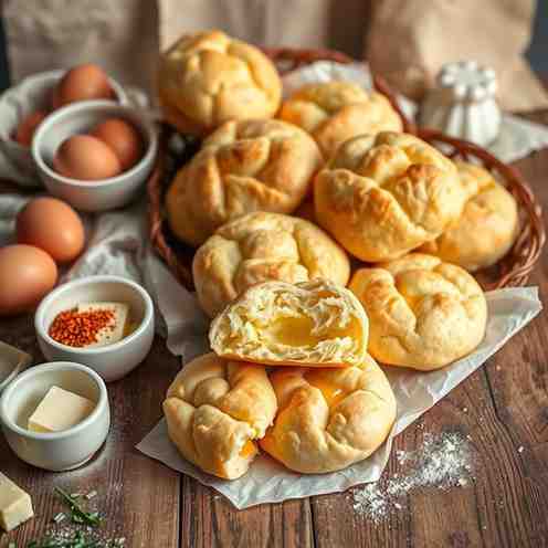 Flaky Egg & Cheese Biscuits - Easy Pogácsa Recipe!